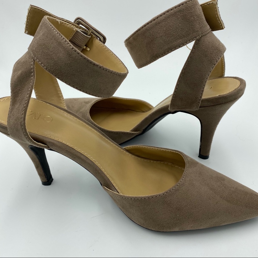 CATO Heels Single Strap Tan Suede size 8.5 - Picture 8 of 8